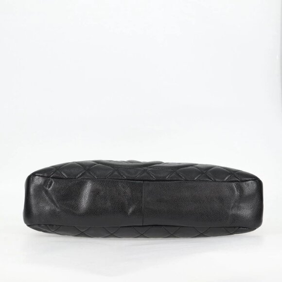 CHANEL Matelasse COCO Mark Chain Bag Grained Calf Skin Black Silver CC Auth ... - Picture 5 of 16